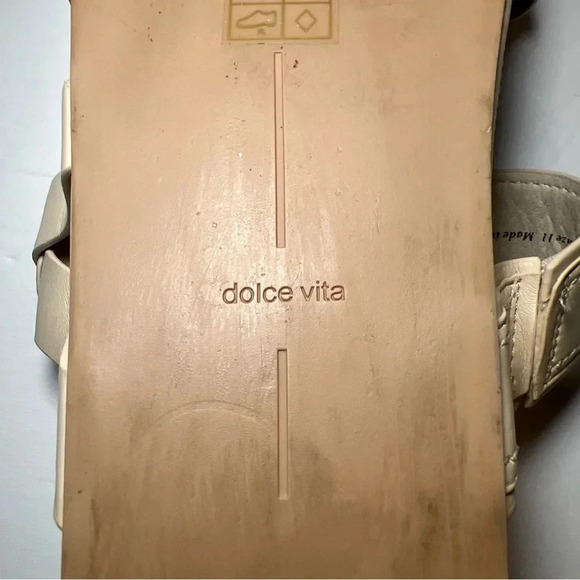 Dolce Vita Womens CICILY Cream Sandals Women’s Size 11 Summer Slides - Picture 10 of 13